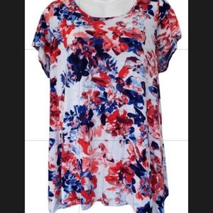 Floral tunic top
